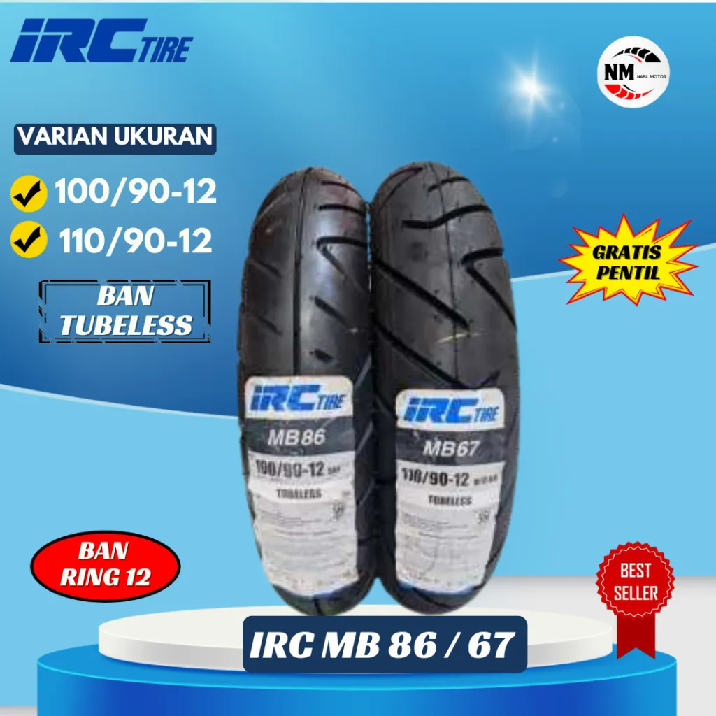 BAN TUBLES SCOOPY DONAT MERK IRC UKURAN RING 12