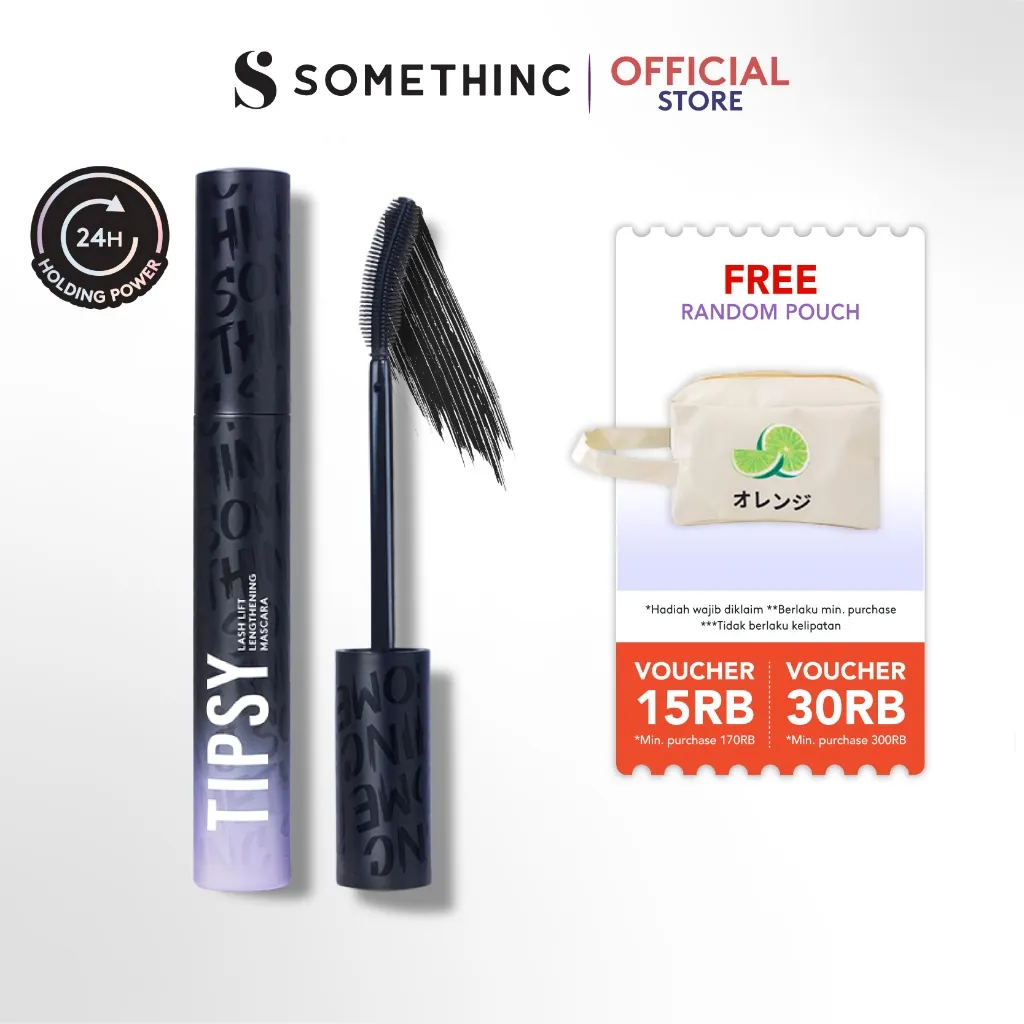 SOMETHINC MAKEUP Tipsy Lash Lift Lengthening Mascara - Keratin Lash Lift, Memberikan Bulu Mata Efek Lebih Panjang & Lentik Dalam Hitungan Detik | Tahan Digunakan Hingga 24 Jam | Mengandung Keratin, Biotin, & Argan Oil Untuk Memperkuat Dan Menutrisi Bulu
