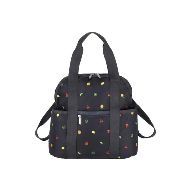 LeSportsac DOUBLE TROUBLE BACKPACK In MIXED FRUIT EMBROIDERY L2442HC25S25