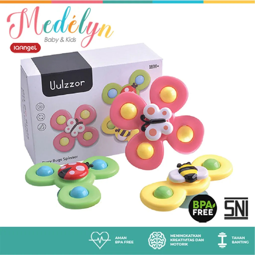 [ISI 3] IQ Angel Spinner/Fidget Toys/Fidget Spinner/Spinner Anak/Mainan Genggam Anak/Fidget Spinner
