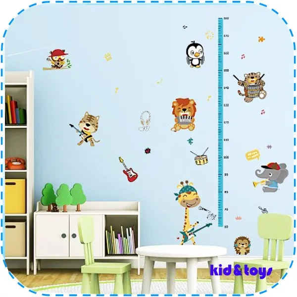 Stiker Tinggi Badan Stiker dekorasi kamar anak Stiker pengukur tinggi badan Anak Sticker Dinding