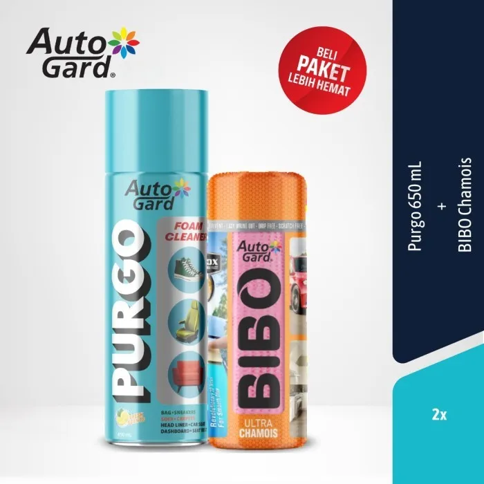 AutoGard [BUNDLE] Purgo Foam Cleaner 650 mL + BIBO Chamois