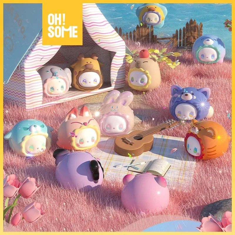 OHSOME Blind Box Gacha Set Koleksi Figure EMMA RUA RUA ZOO Series Small Blind Box (1/24) - PRODUK RANDOM / Mystery Box / Surprise Box / Mainan Kotak Misteri Isi Figure Lucu Random