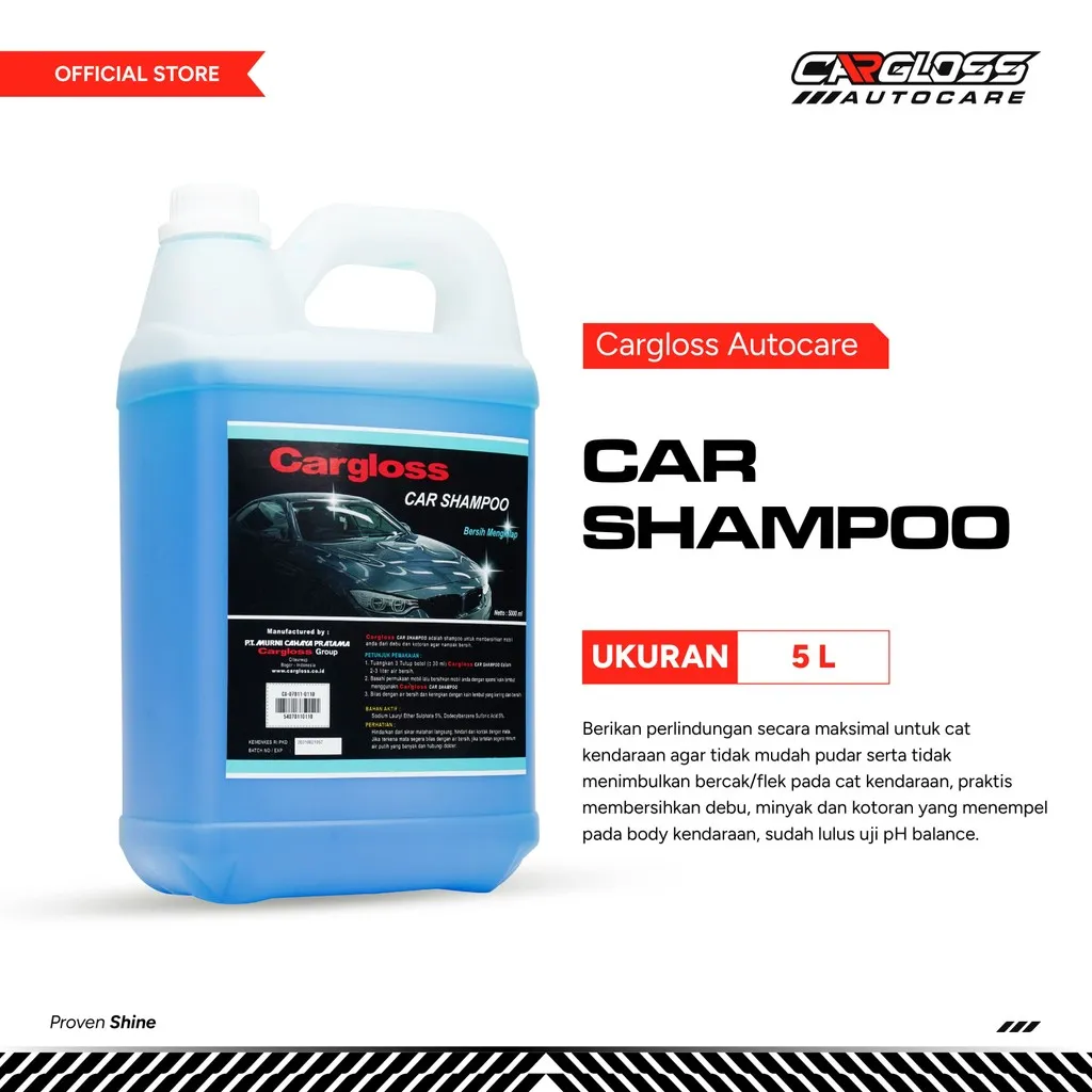 Cargloss Car Shampoo 5 Liter - Shampo Mobil