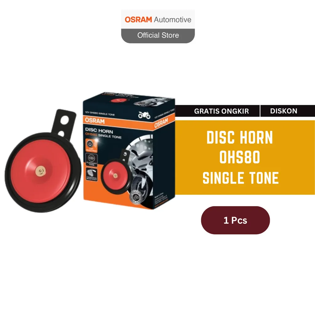 OSRAM Disc Horn OHS80 - Klakson Mobil Suara Keras dan Tahan Karat