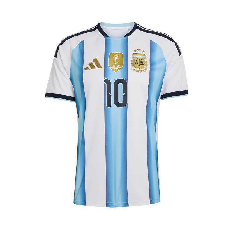 adidas Argentina 26 Men's Home Replica Messi Jersey - White
