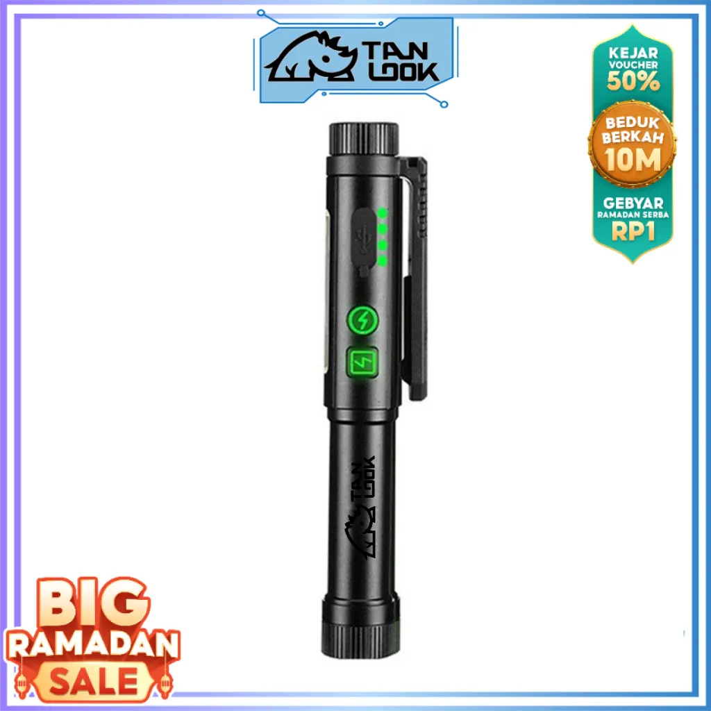 TANLOOK Senter LED Model Pulpen multifungsi lampu kerja / Pen Lamp LED cas USB