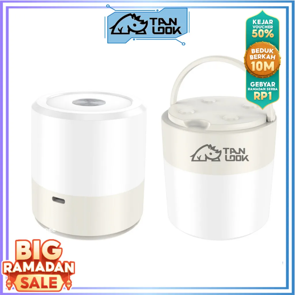TANLOOK Lampu Camping Outdoor model YH01 cas usb tombol layar sentuh / Lampu tidur minimalis