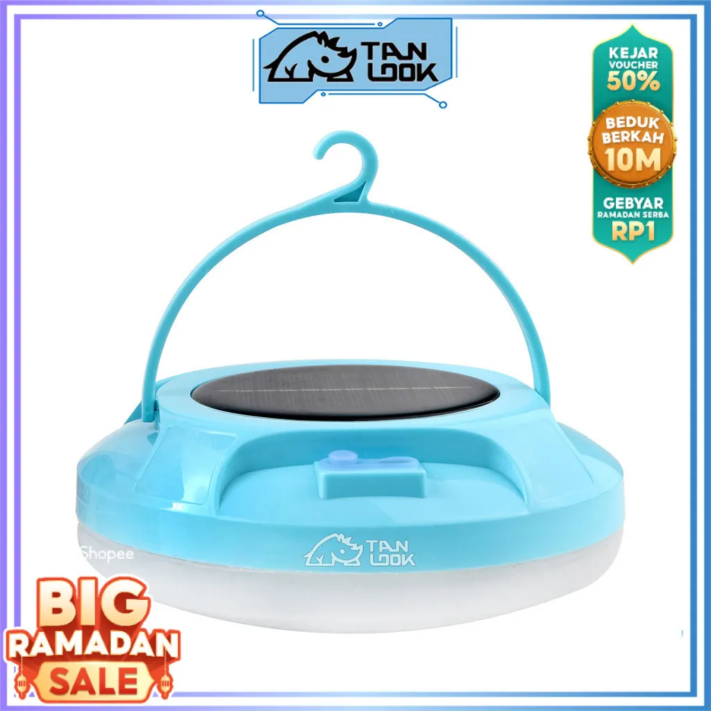 TANLOOK Lampu Emergency UFO Solar Panel camping outdoor