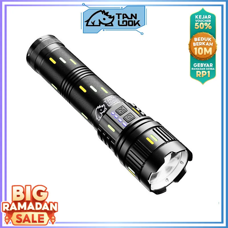 TANLOOK Lampu Senter Led Telescopic