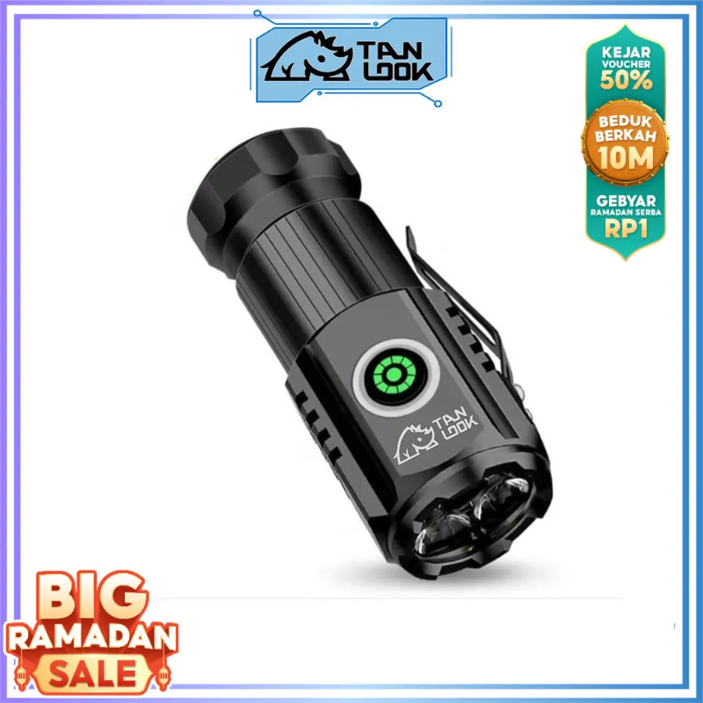TANLOOK Lampu Senter Led Cob Swat Mini