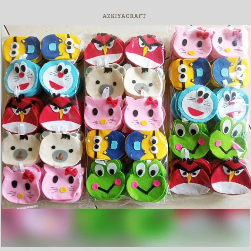 Kembang Telur Aqiqah Karakter lucu/flanel isi 50/Souvenir aqiqah