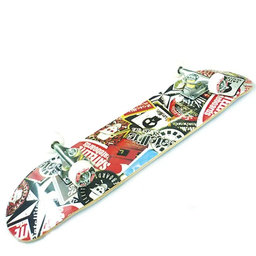 Silverfox Skateboard Canadian Maple Sat.Skull 31X8 LY-31AE-3LM-6