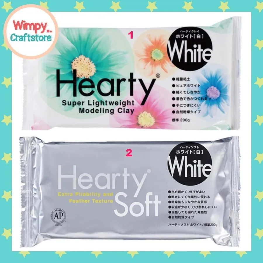 Wimpy - Hearty Clay Air Dry Clay Padico Japan Bahan Clay Kerajinan Tangan 200