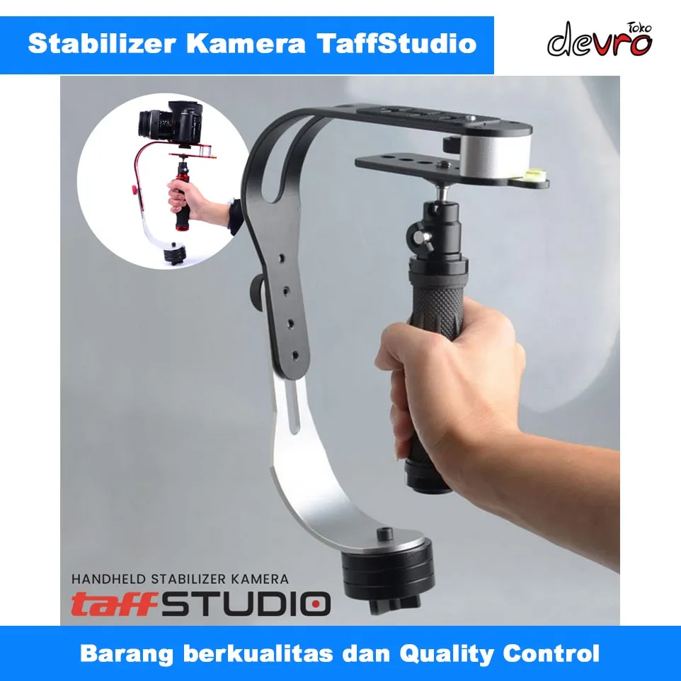 Handheld Stabilizer Kamera DSLR Mirrorless GoPro Xiaomi Yi - TaffSTUDIO W01