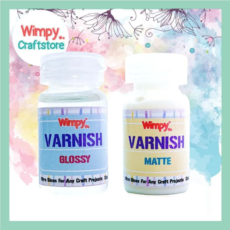 Wimpy Varnish Polymer Clay Glaze Sealer pelapis clay bahan clay craft