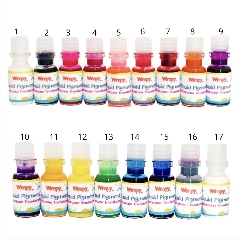 Wimpy LIQUID PIGMENT RESIN pewarna resin cat resin bahan craft silicone mold