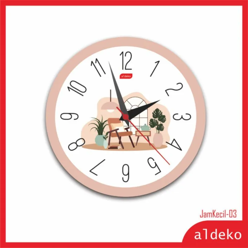ALDEKO - Jam Dinding Kamar Rumah Hiasan Dinding Dekorasi Wall Decor Nordic Unik - Kecil