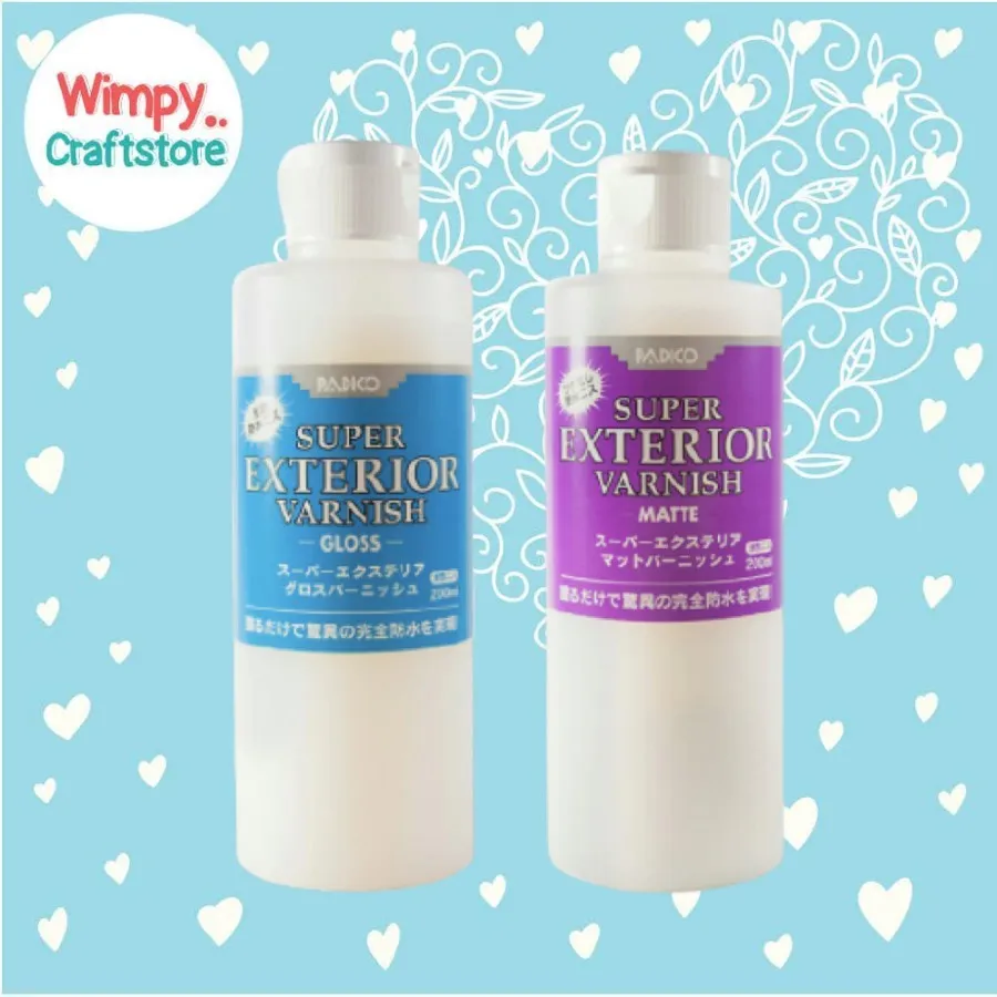 PADICO Super Exterior Varnish Gloss Matte Cat Pelapis Outdoor Tester