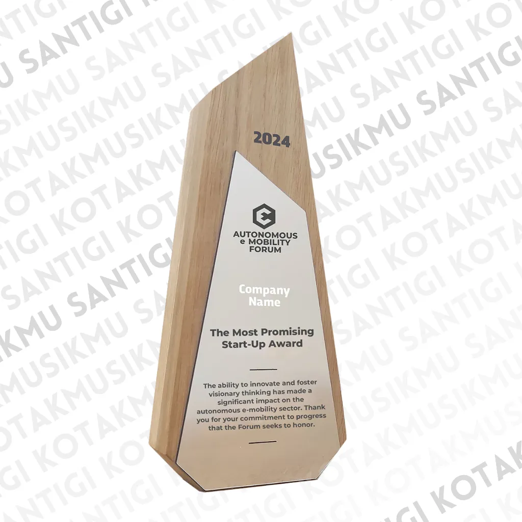 Trophy Kayu Custom (Tipe-2) | Piala Kayu Custom | Plakat Kayu Custom | Plakat Akrilik Custom