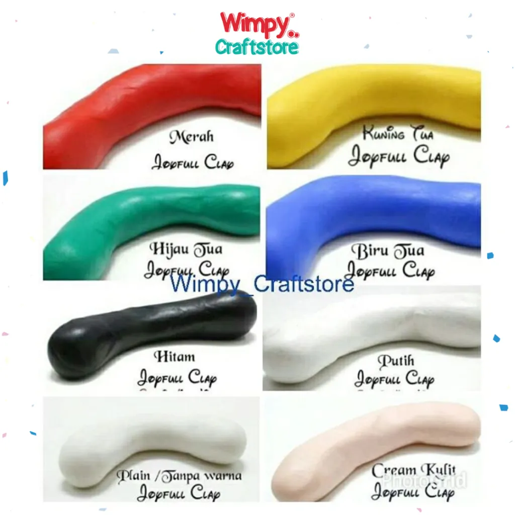 WIMPY bahan clay joyfull clay air dry clay cold porcelain resin clay craft