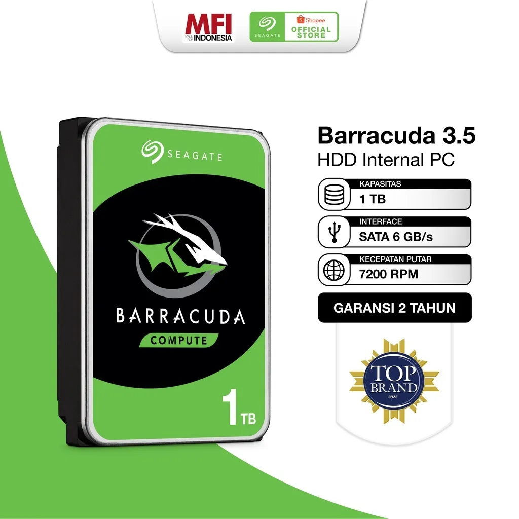 Seagate Hard Disk Barracuda 3.5" 1TB SATA