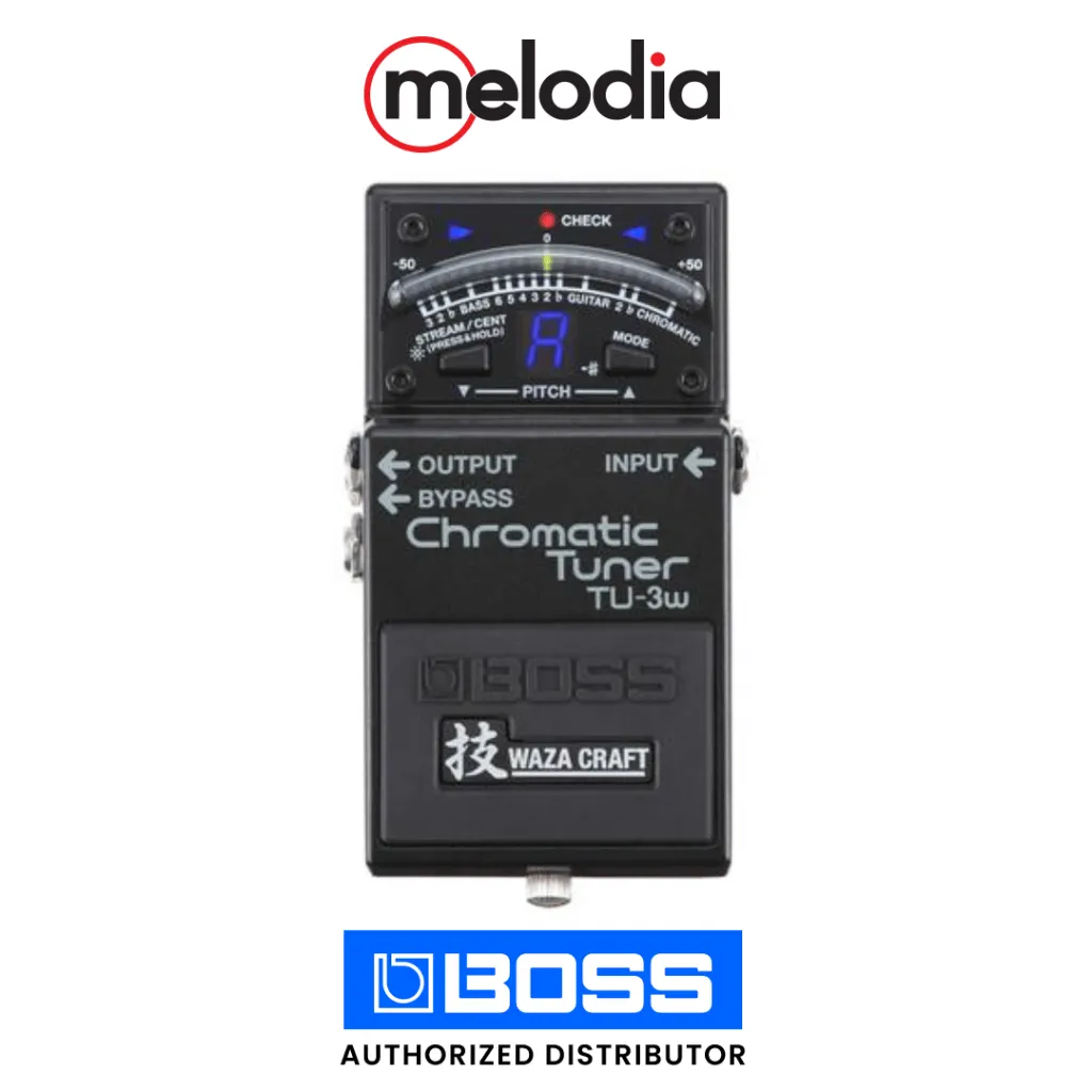 Boss TU-3W Waza Craft Chromatic Tuner with Bypass Pedal