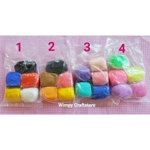 Paket JOYFULL CLAY jual bahan clay resin clay cold porcelain bahan craft modelling clay kerajinan