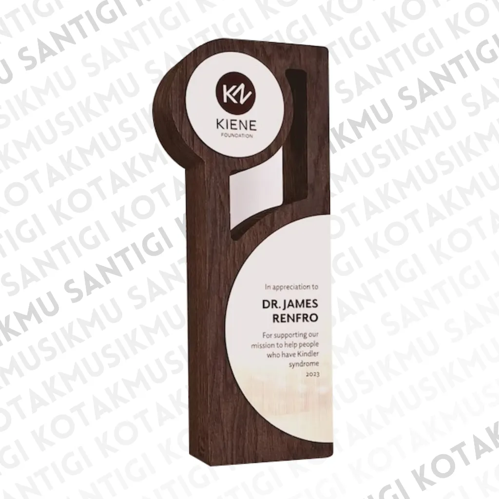 Trophy Kayu Custom (Tipe-3) | Piala Kayu Custom | Plakat Kayu Custom | Plakat Akrilik Custom