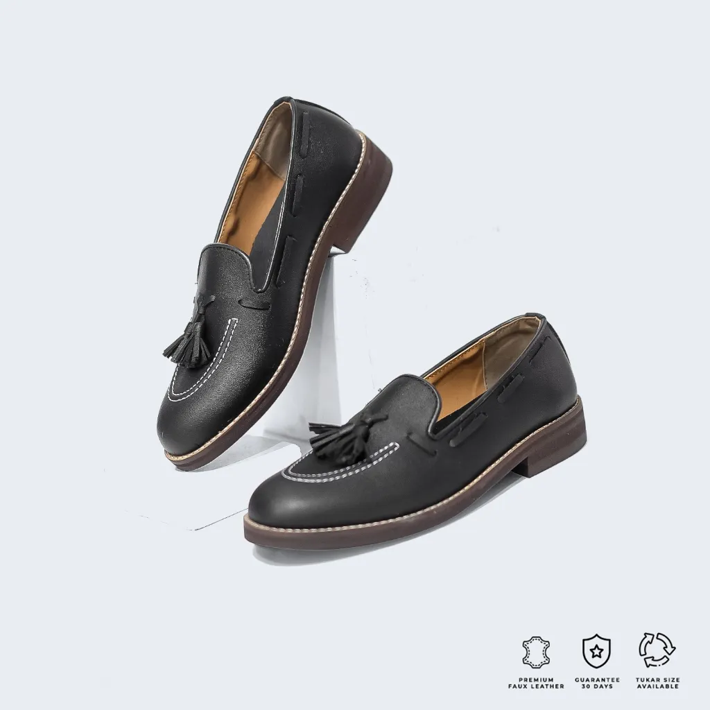 Brygan Craftmanship - Sepatu Formal Pria Loafer Pantofel Fantofel Slip On Adam Tassel