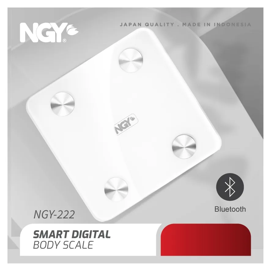 NGY Smart Digital Body Scale / Timbangan Badan Pintar Fat BMI | NGY-222 NAGOYA