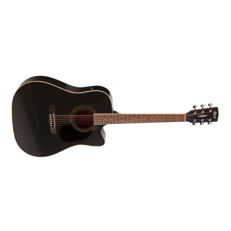 CORT ELECTRIC ACOUSTIC GUITAR W/EQ (+/+BAG)  AD-880CE-BK (402000764)