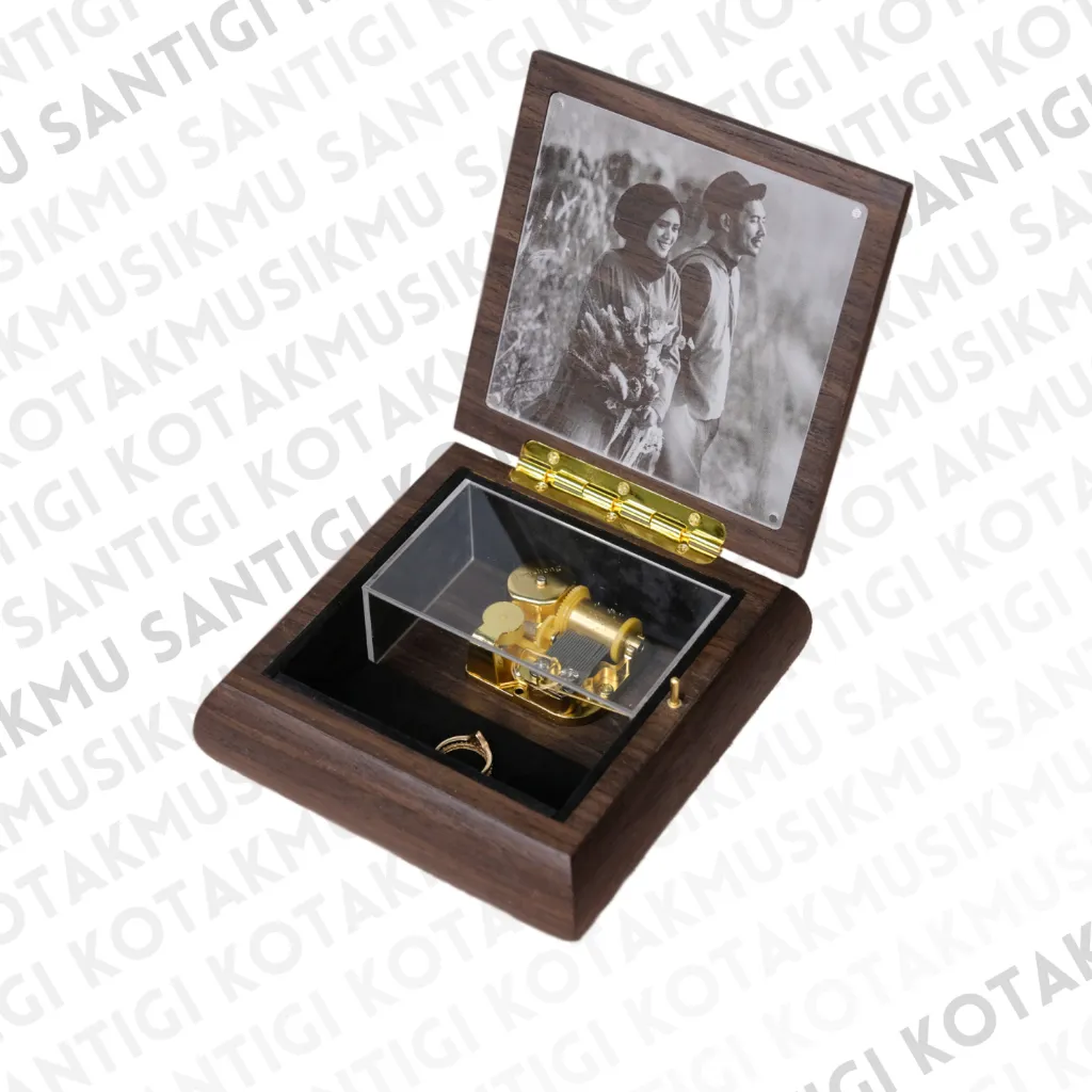 Kotakmusik Otomatis Kayu Koleksi, Hadiah Unik, Kado Ulang Tahun, Pernikahan, Wisuda