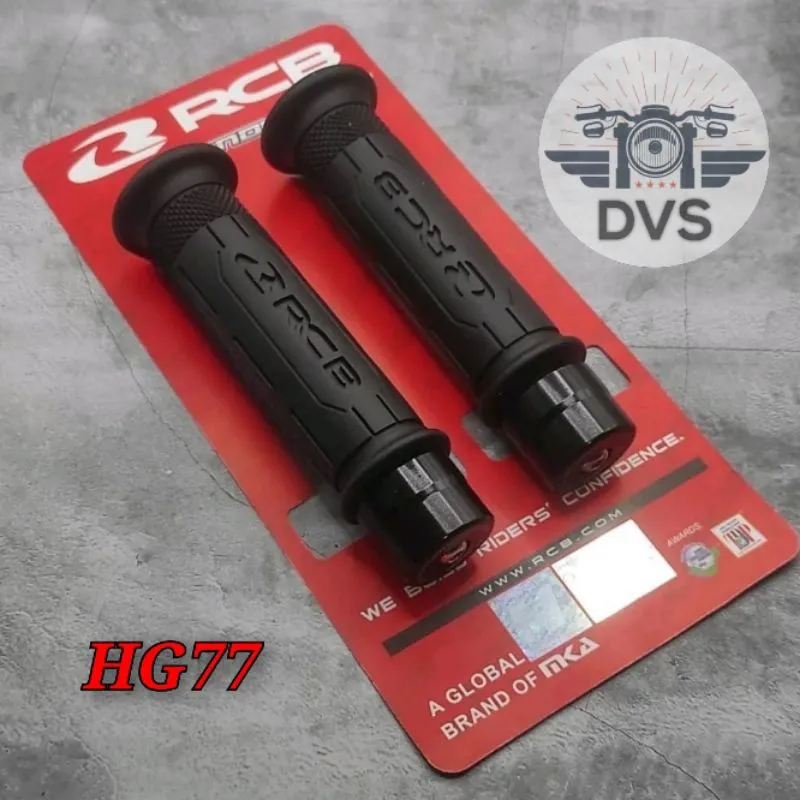 Paket 2 in 1 RCB ORIGINAL HANDGRIP HG66/HG77 + JALU STANG BULAT CNC UNIVERSAL Black SERIES
