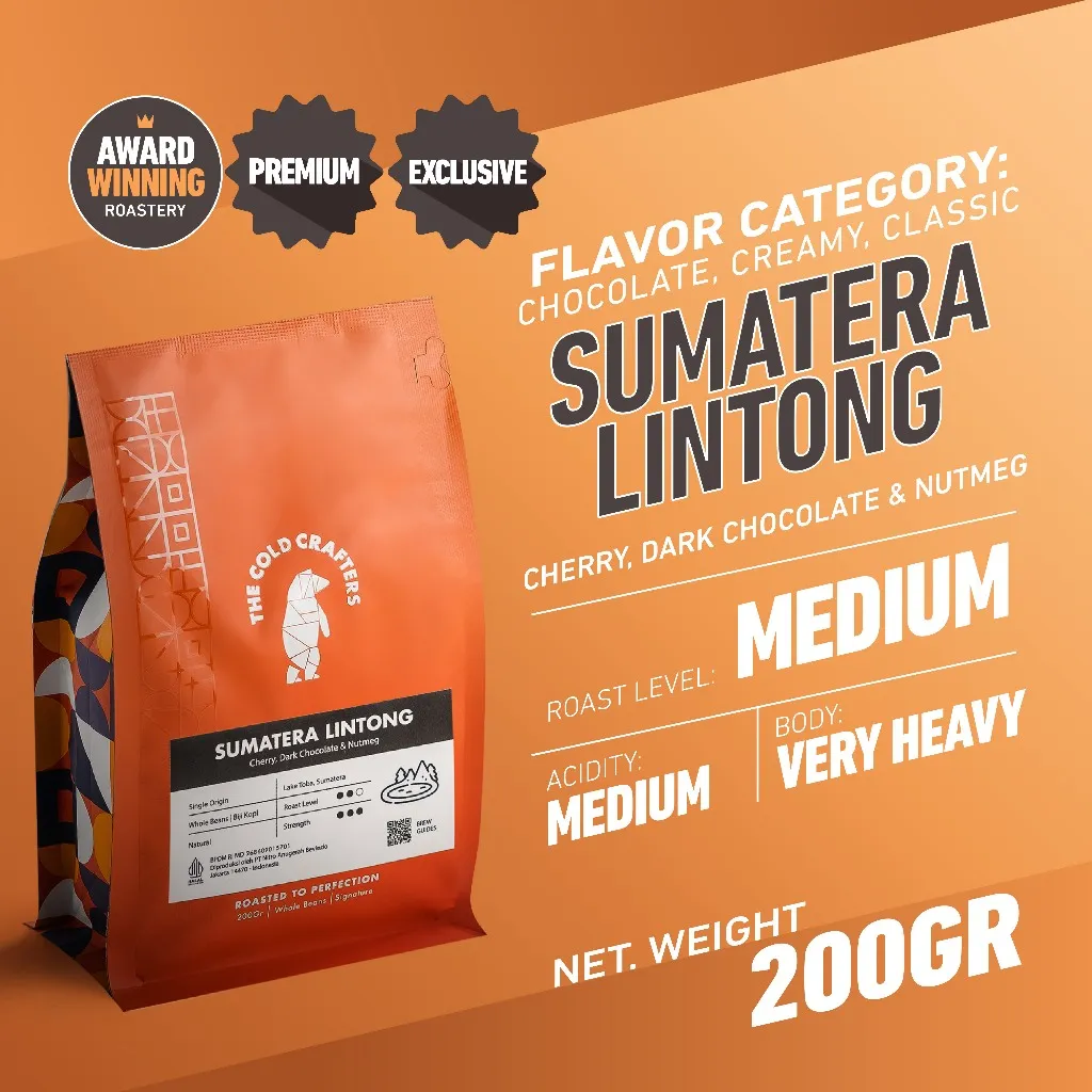 Sumatera Lintong Arabica Grade 1 Biji Kopi Roasted Beans