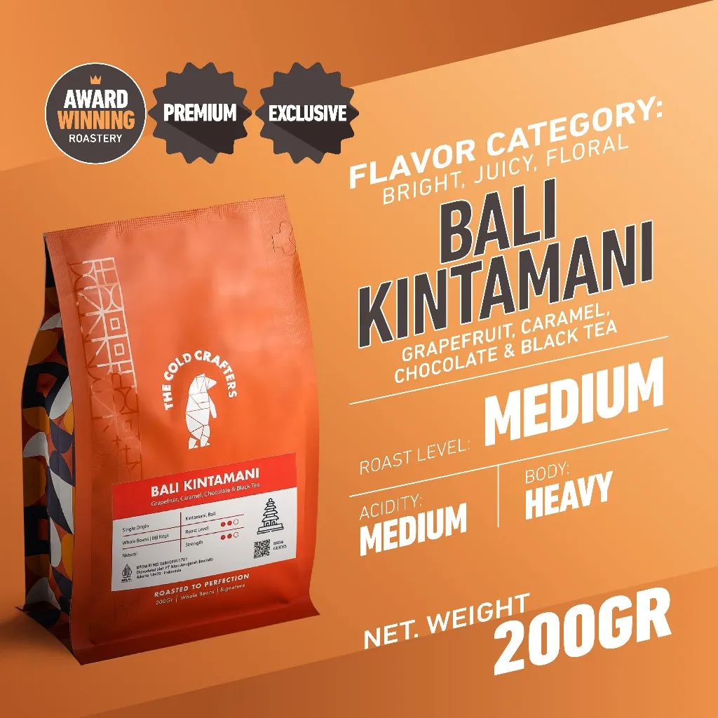 Bali Kintamani Arabica Grade 1 Biji Kopi Roasted Beans