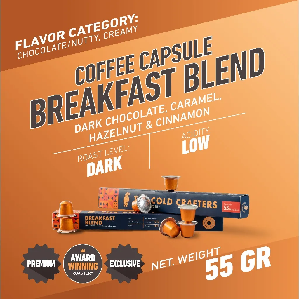 Coffee Capsule / Kapsul Kopi - Breakfast Blend Nespresso Compatible