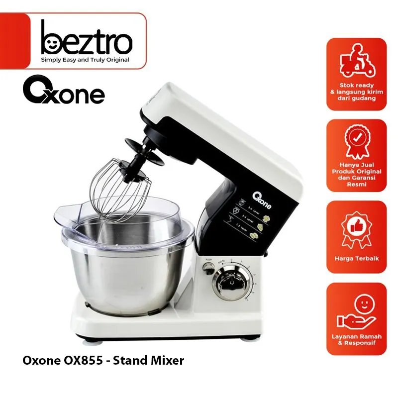 Oxone Stand Mixer – OX855 Pengaduk Pengocok Adonan Roti Kue Baking