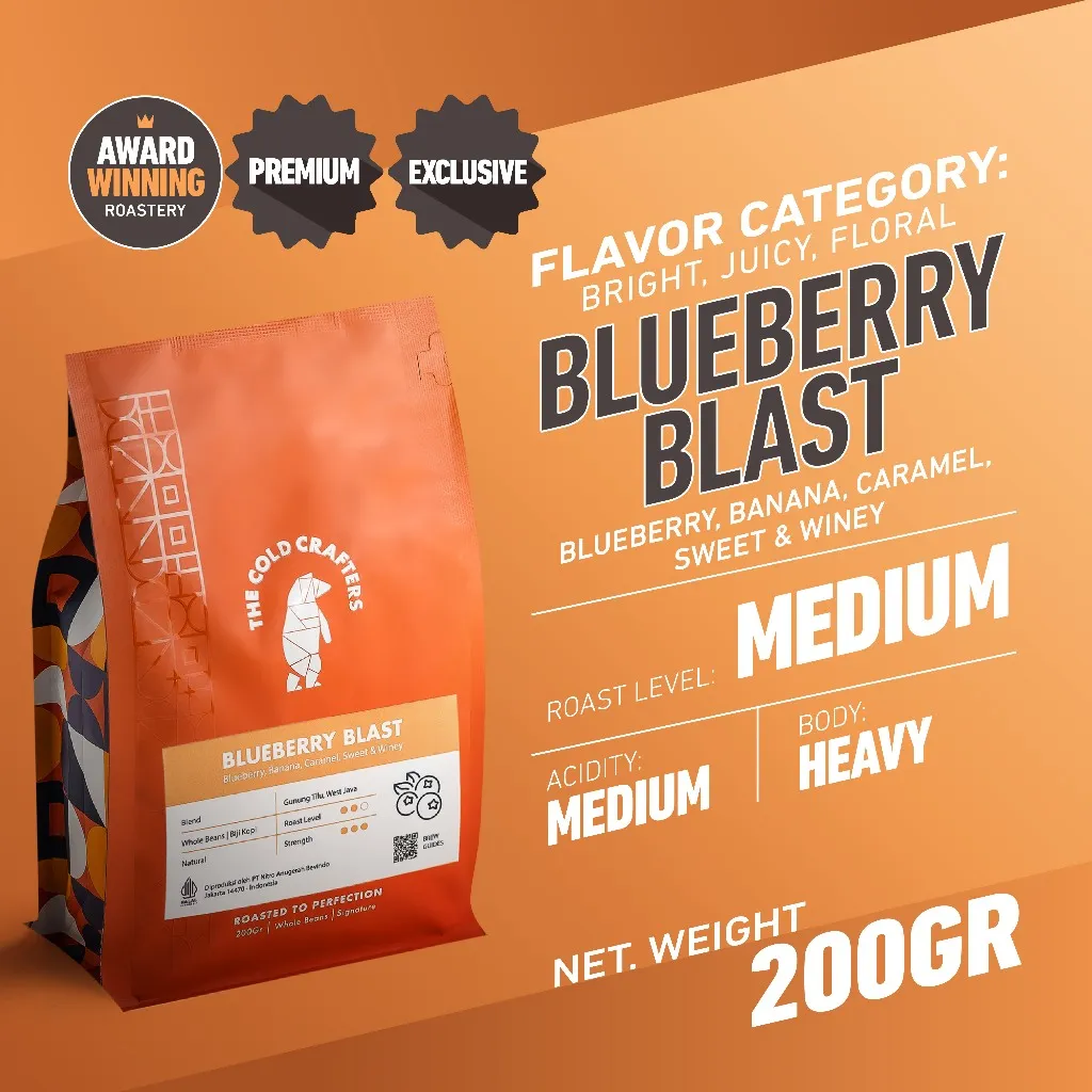 Blueberry Blast Natural Anaerob Arabica Coffee Arabika Biji Kopi Bubuk