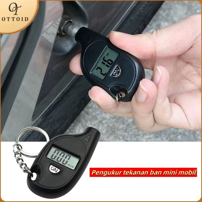 Pengukur Tekanan Ban Mini Mobil Alat Ukur Tekanan Ban Mobil Digital Cocok Untuk Sepeda Motor Mobil