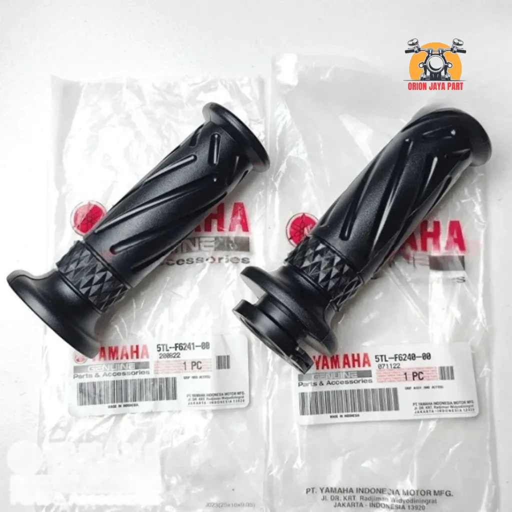 5TL-F6241-00 ORIGINAL Hand Fat Hand Grip Hand Pad Set + Pipa Gas Stang Sarung Gas 5TL Yamaha Mio Sporty Mio Karbu Fino Karbu Mio Soul Mio Smile