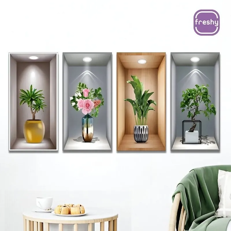 Hiasan Dinding Bunga 3d Realistis aaesthetic 15x30 dekorasi kamar mewah estetik - 3D BUNGA