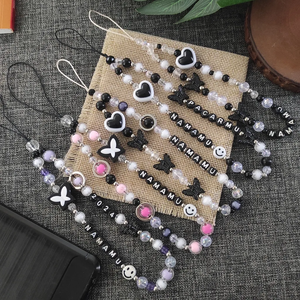 Tali Gantungan HP Custom Nama mu  Bracelet Gelang / Lanyard Strap Phone