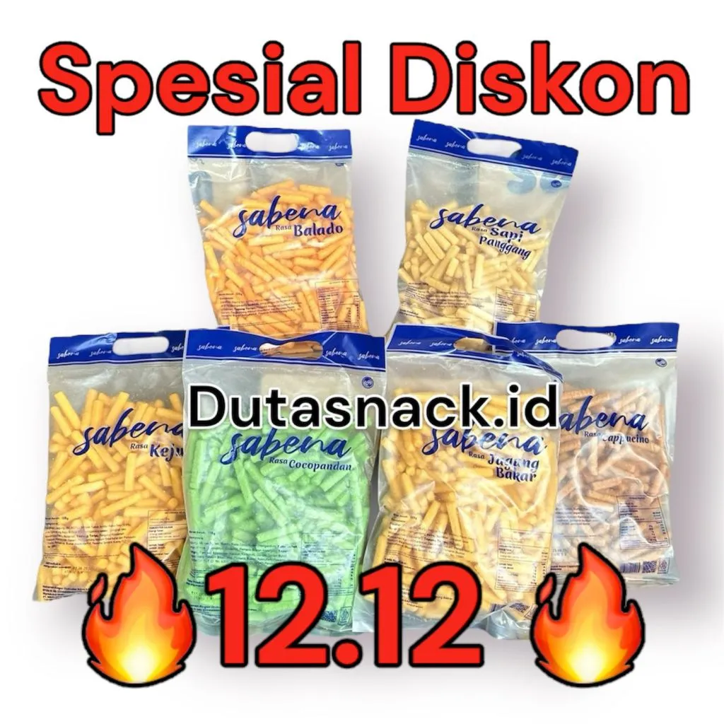 (Etalase Spesial Cargo ) 1 karton snack SABENA NEW ISI 6 kantong MIX rasa bisa COD ( NEW ) - sabena stick (Creator2)