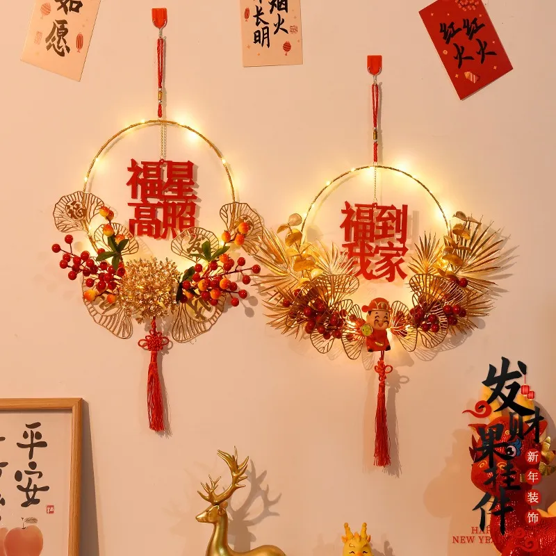 Gantungan cny 2026/gantungan Chinese New Year 2026/Pajangan Bunga Imlek / Pajangan Dekorasi Chinese New Year LED