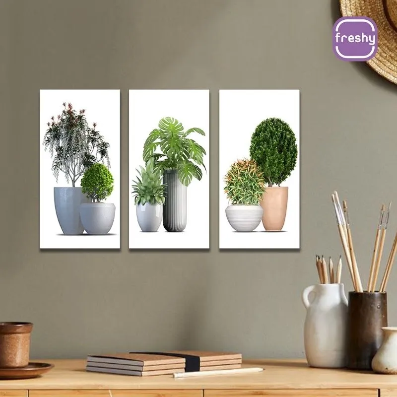 Hiasan Dinding Tumbuhan 10X20 CM Walldecor Hiasan Dinding Kamar - TUMBUH