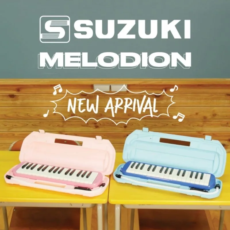 SUZUKI Melodion MX-32D (termasuk hardcase, pipa selang, & pipa pendek), alat musik tiup pianika / pianica