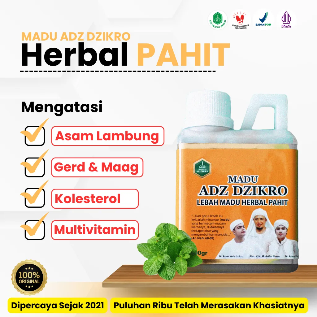 Madu Herbal Pahit ADZ DZIKRO - 500 ml