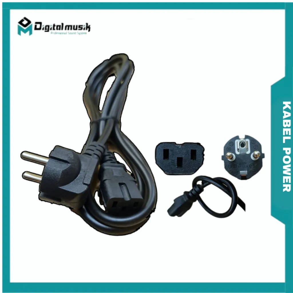 DIGITAL MUSIK Kabel Power Listrik 1,8 Meter Kabel Power Audio, PC, Electronic, | DM