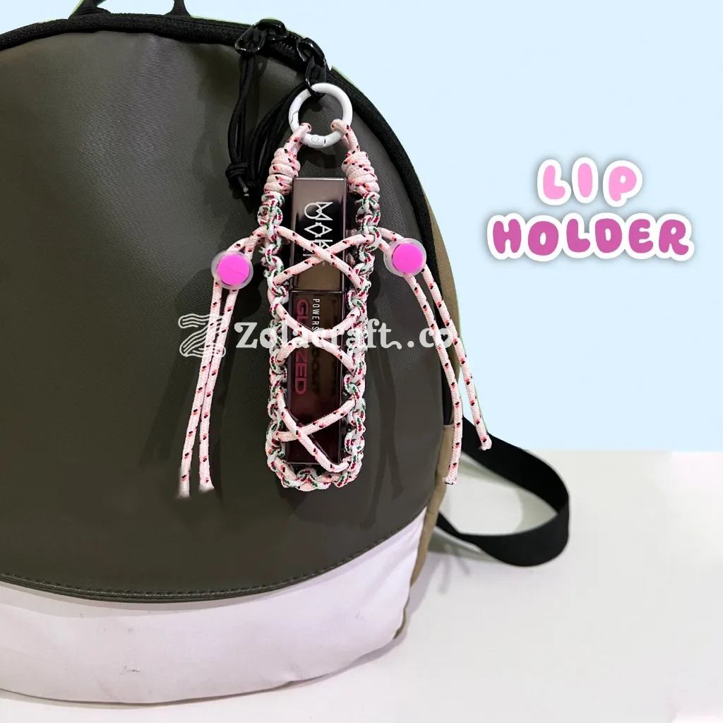 Pouch Lipstick SB3A Macrame | Gantungan Tas Lucu Murah | Gantungan Tas | Gantungan Macrame | Keychan | Macrame